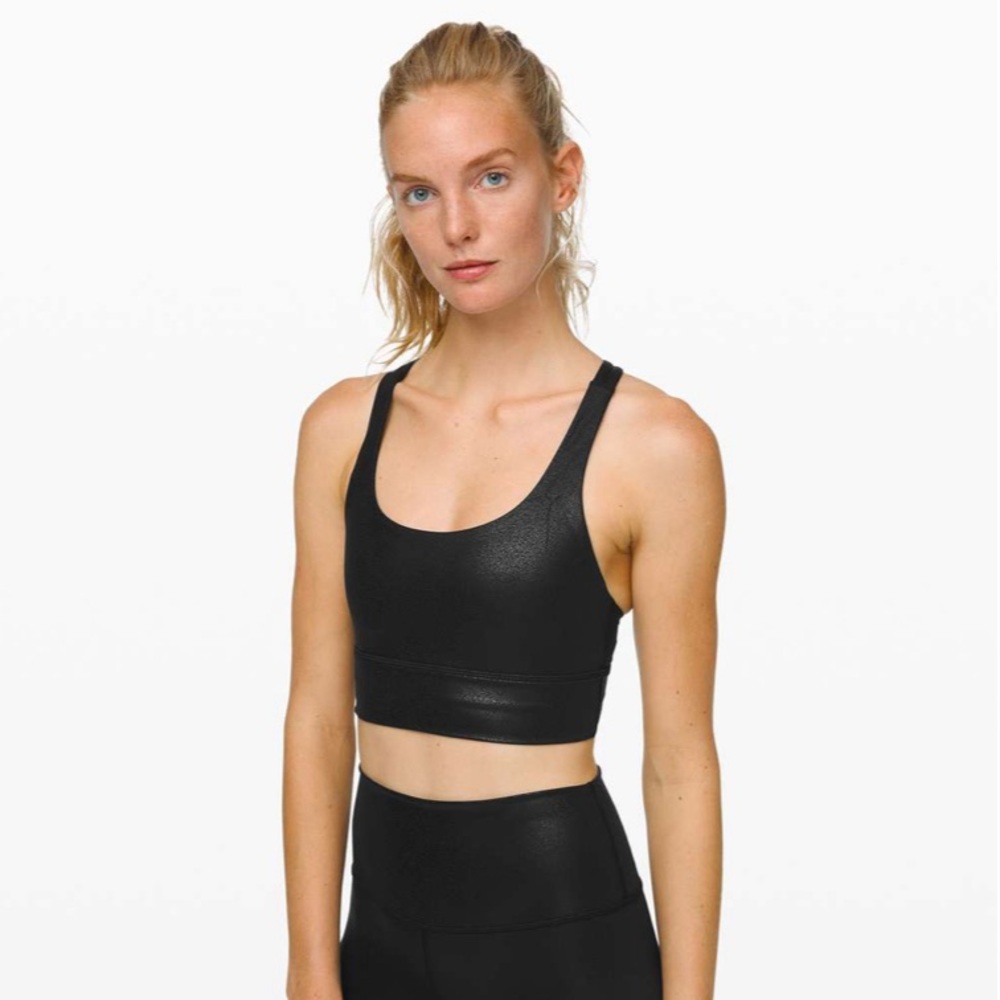 lululemon longline energy bra special edition black NWOT